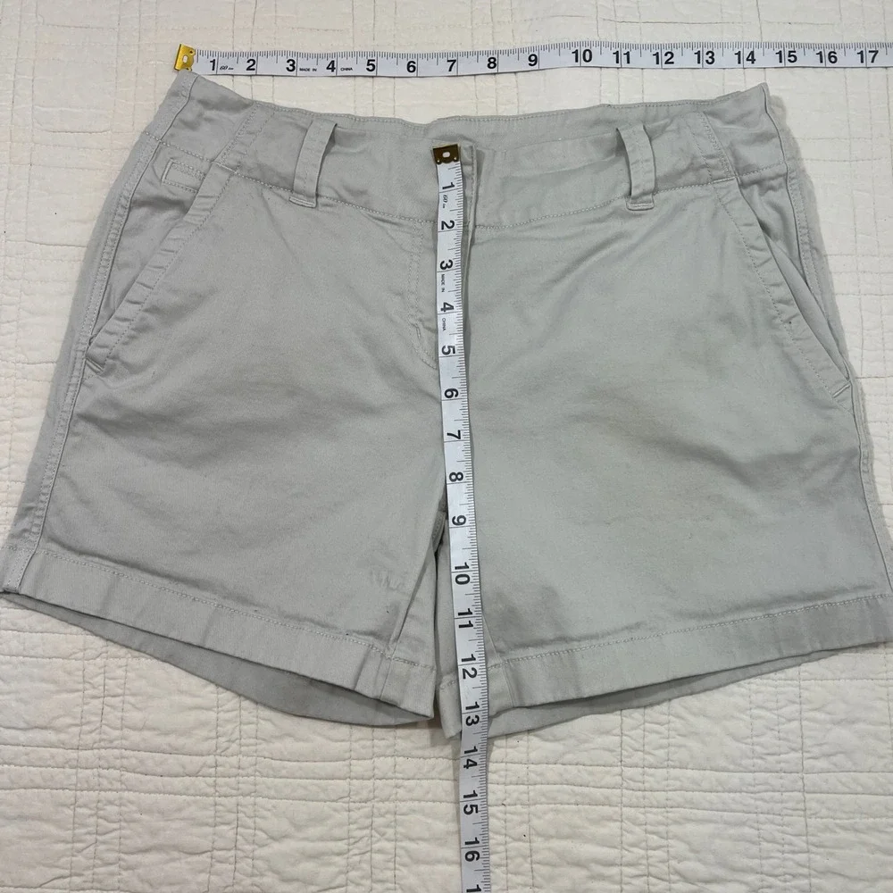 Vineyard Vines Women's Daybreak Chino Shorts Stone Cotton Stretch Size 4